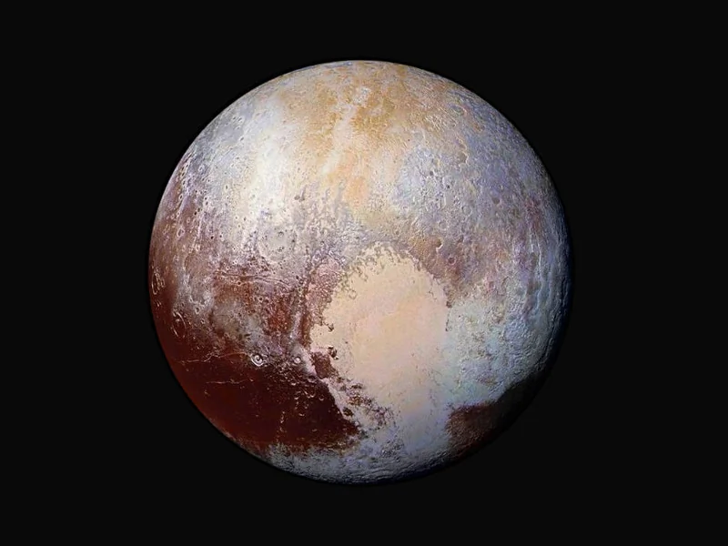Pluto - False Color Image taken by New Horizons